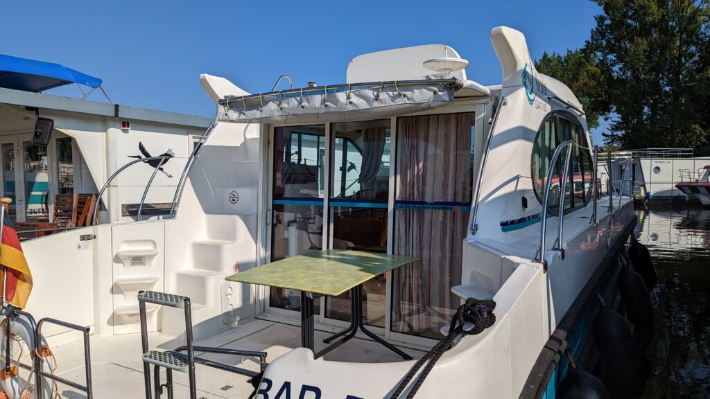 Heck des Bootes Nicols Quattro