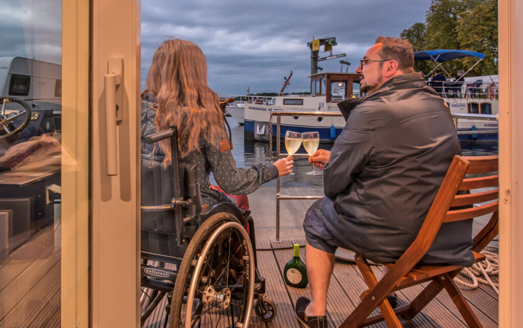 Abendstimmung auf dem Hausboot